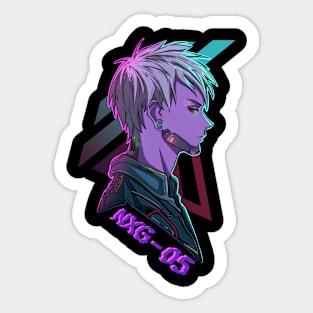 Cyberpunk agent Sticker